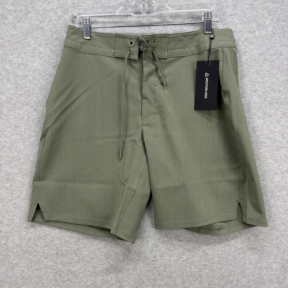 Western Rise Board Shorts Mens 30 Sage Green Beach Surf Resort Hiking‎ Nomad NEW